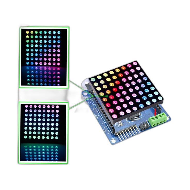 8 LED RGB Matrix Driver Board